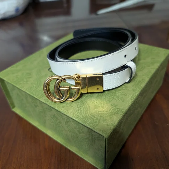 Gucci Marmont Reversible Thin Belt Size 110 - Picture 2 of 16